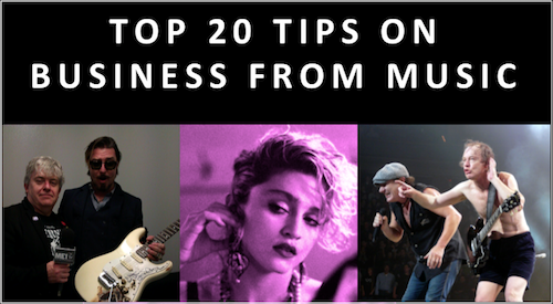 Top 20 Business Lessons from Music